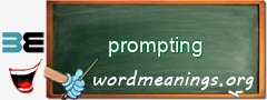 WordMeaning blackboard for prompting